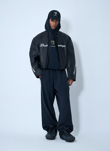 Balenciaga x Lamborghini 오토모빌리 람보르기니 바이커 재킷 블랙 bll0162002