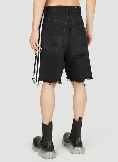 Balenciaga x adidas Striped Baggy Shorts Black axb0151011