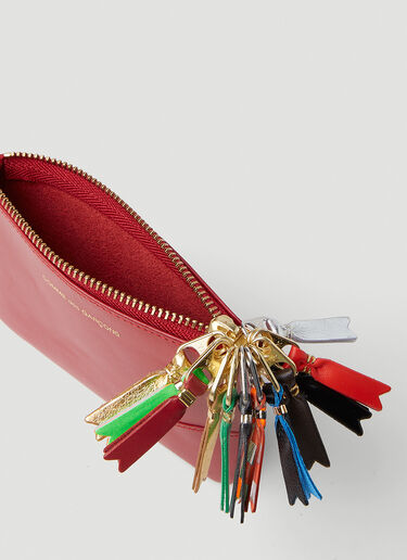 Small Logo Zipper Pull Wallet Comme des Garçons Wallet Small Logo Zipper Pull Wallet Red cdw0351030