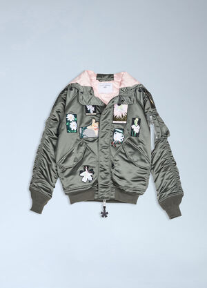 Cecilie Bahnsen x Alpha Industries N-2B Bomber Jacket Green cai0264003