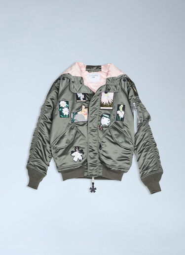 Cecilie Bahnsen x Alpha Industries N-2B Bomber Jacket Green cai0264003