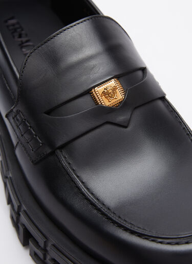 Versace Greca Portico Loafers Black ver0153025