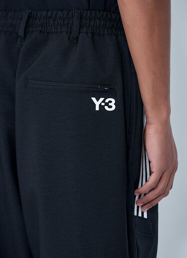 Y-3 Drawstring Wide-Leg Pants Black yyy0364018
