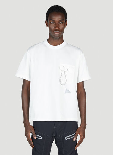 And Wander Pocket T-Shirt White anw0152015