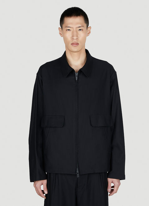 Yohji Yamamoto A-ワンレイヤージャケット ブラック yoy0154012