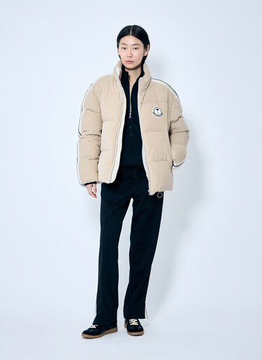 8 Moncler Palm Angels Abrolhos Short Down Jacket Beige mpa0359002