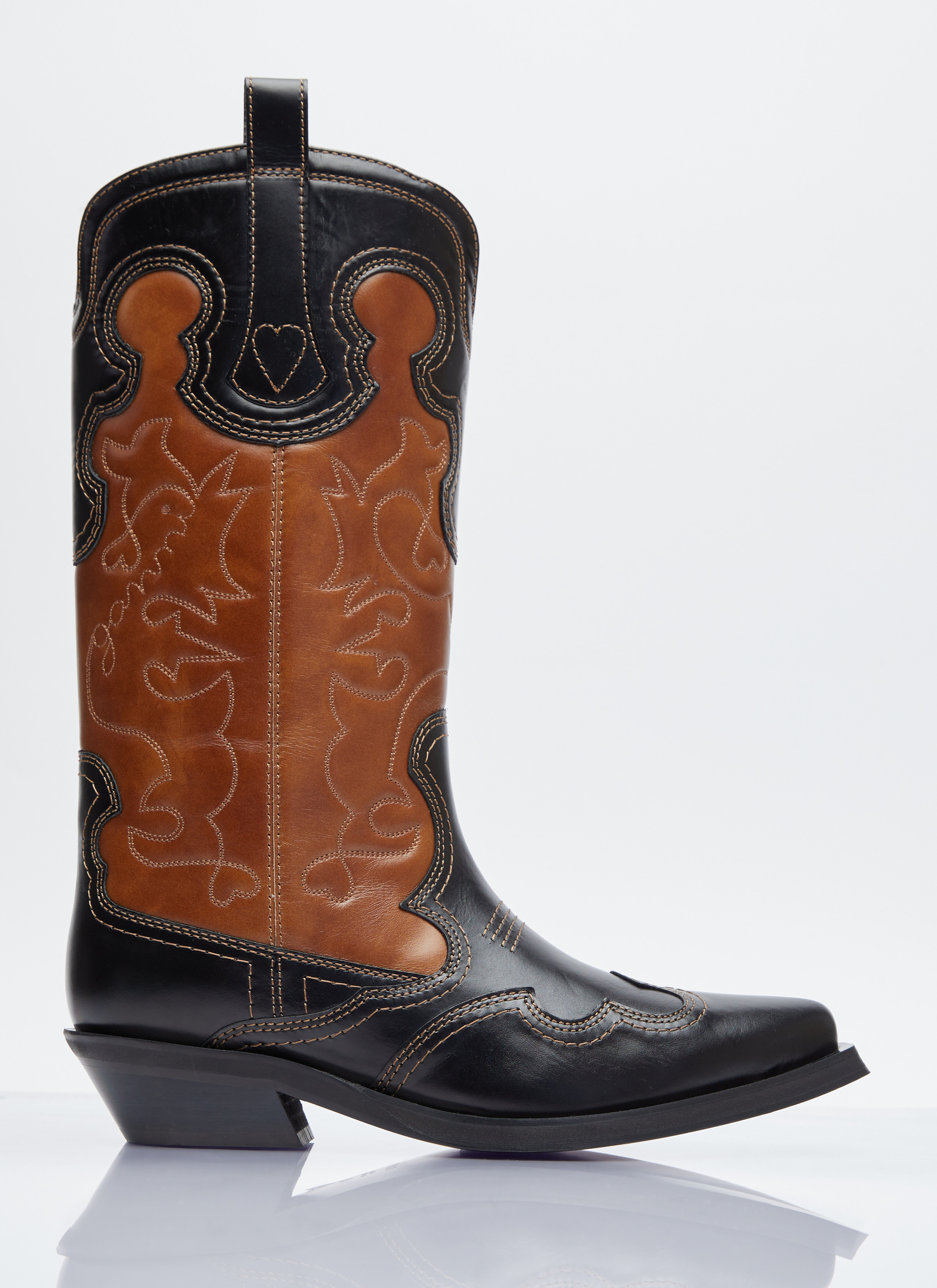 Ganni western boots sale clearance