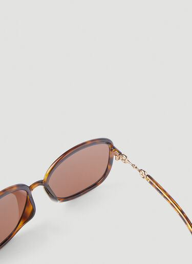 Gucci Oversized Square Sunglasses Brown guc0245249