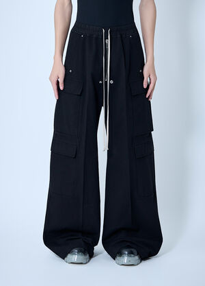 Rick Owens DRKSHDW Double Cargo Jumbo Belas Pants Black drk0164004