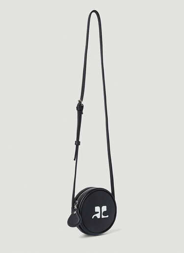 Courrèges Circle Shoulder Bag Black cou0151007