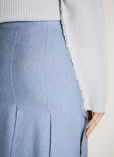 Marni ウールシルクスカート ブルー mni0257011