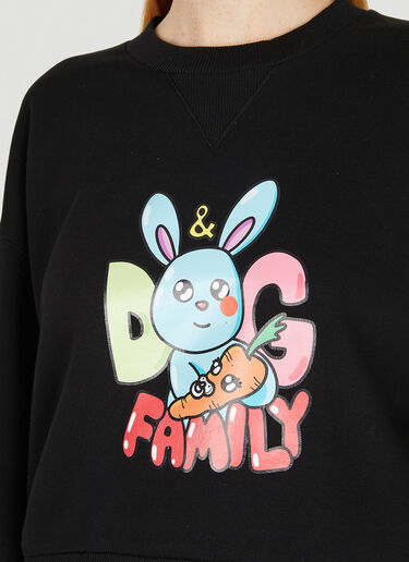 Dolce & Gabbana Sweet Bunny Sweatshirt Black dol0250051