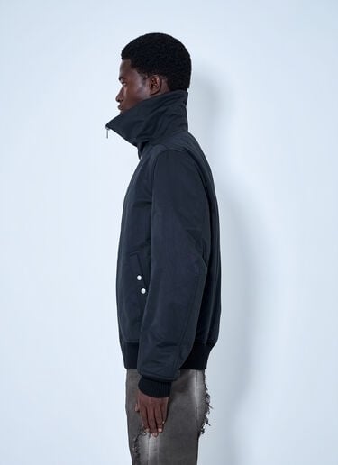 LN-CC® - Rick Owens: Tower Dracuflight Bomber Jacket - Navy Rick Owens Tower Dracuflight Bomber Jacket Navy ric0165059