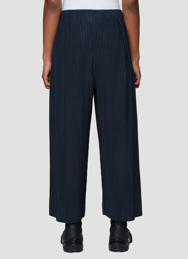 Homme Plisse Issey Miyake Pleated Wide-Leg Pants Navy hmp0138014