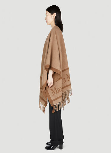 Wool Cloak With Fringes Max Mara Wool Cloak With Fringes Beige max0253047
