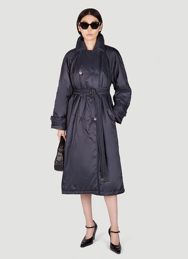 Max Mara Greent Padded Trench Coat Navy max0251046