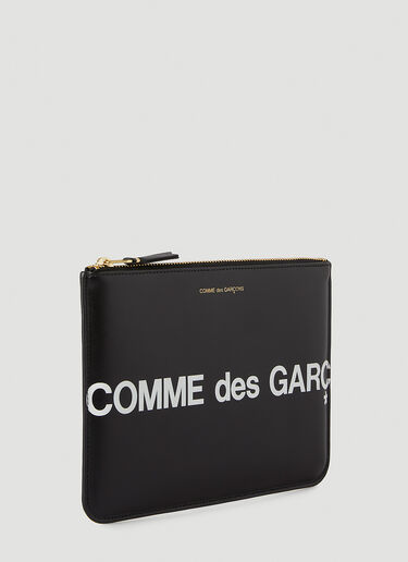 Comme des Garçons Wallet Logo Pouch Black cdw0346006