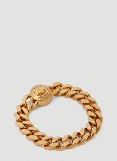 Versace 美杜莎链环手链 金色 ver0149037