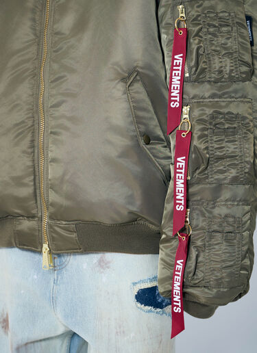 Vetements 양면 카고 봄버 재킷 그린 vet0160002