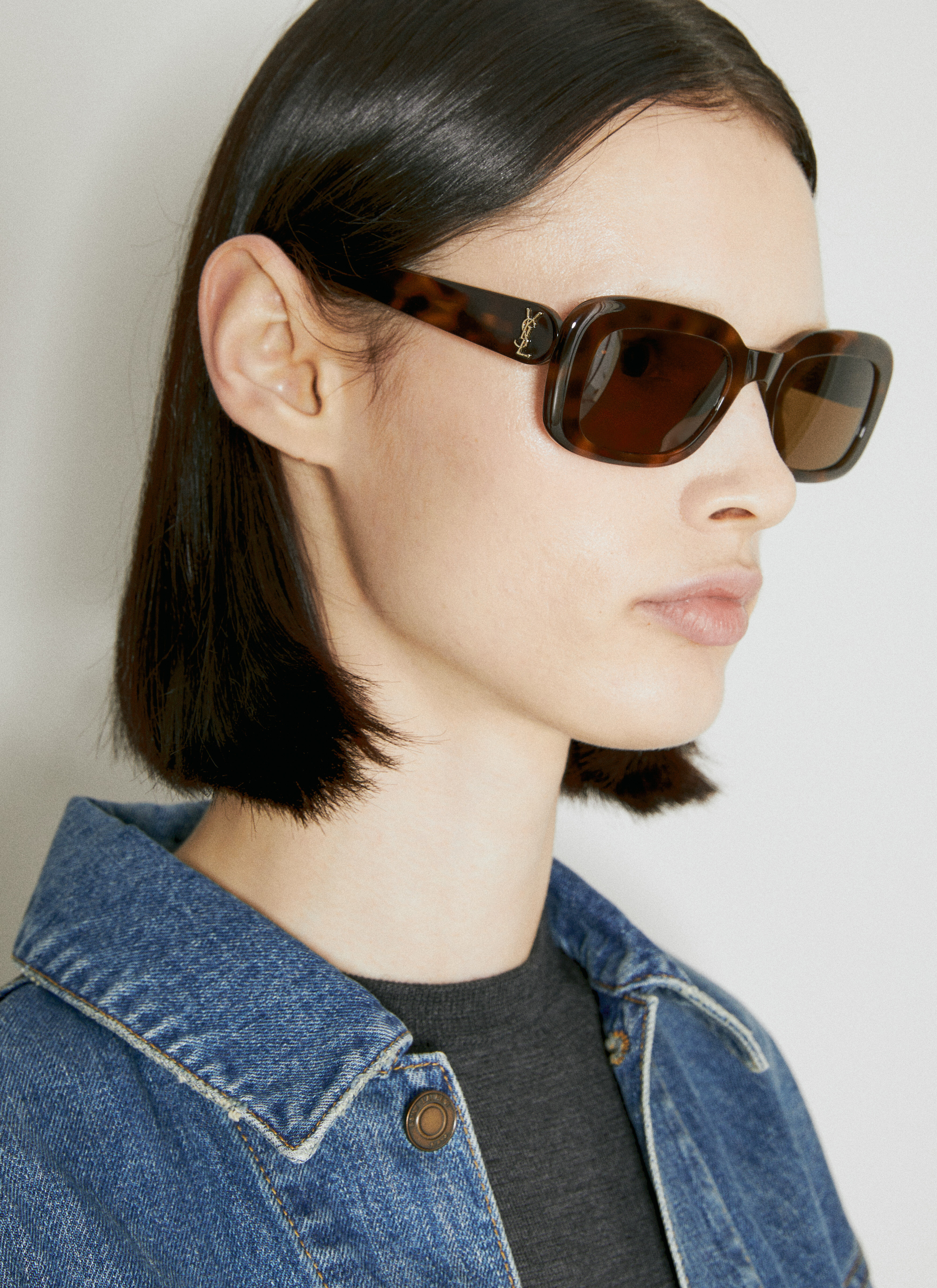 Saint Laurent Women's' SL M130 Sunglasses in Brown | LN-CC®