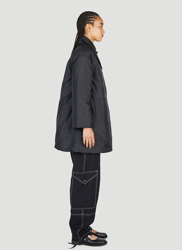 GANNI Ripstop Quilted Reversible Coat Black gan0253014