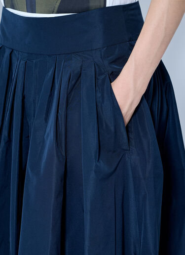 LN-CC® - Max Mara: Pleated Maxi Skirt - Navy Max Mara Pleated Maxi Skirt Navy max0265201