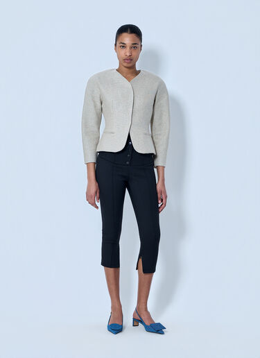 Jacquemus La Petite Veste Ovalo Jacket Beige jac0264025