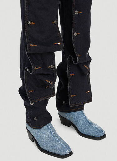 Y/Project Button Panel Jeans Black ypr0152024