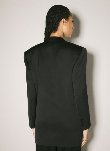 Saint Laurent Silk Tuxedo Blazer Black sla0257009