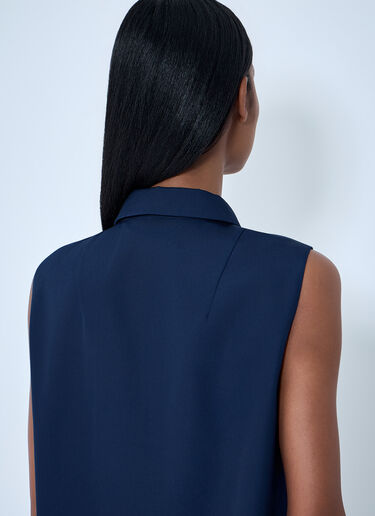 Prada Logo Motif Cargo Dress Blue pra0264030