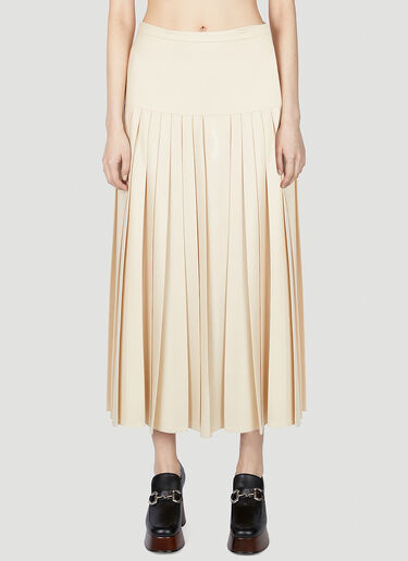 Gucci Pleated Skirt Beige guc0251172