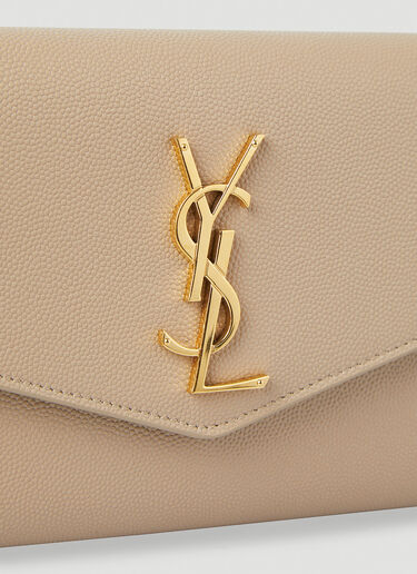 Saint Laurent Uptown Chain Shoulder Bag Beige sla0247122