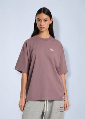 Palm Angels Palm Sway Loose T-Shirt Purple pma0266200