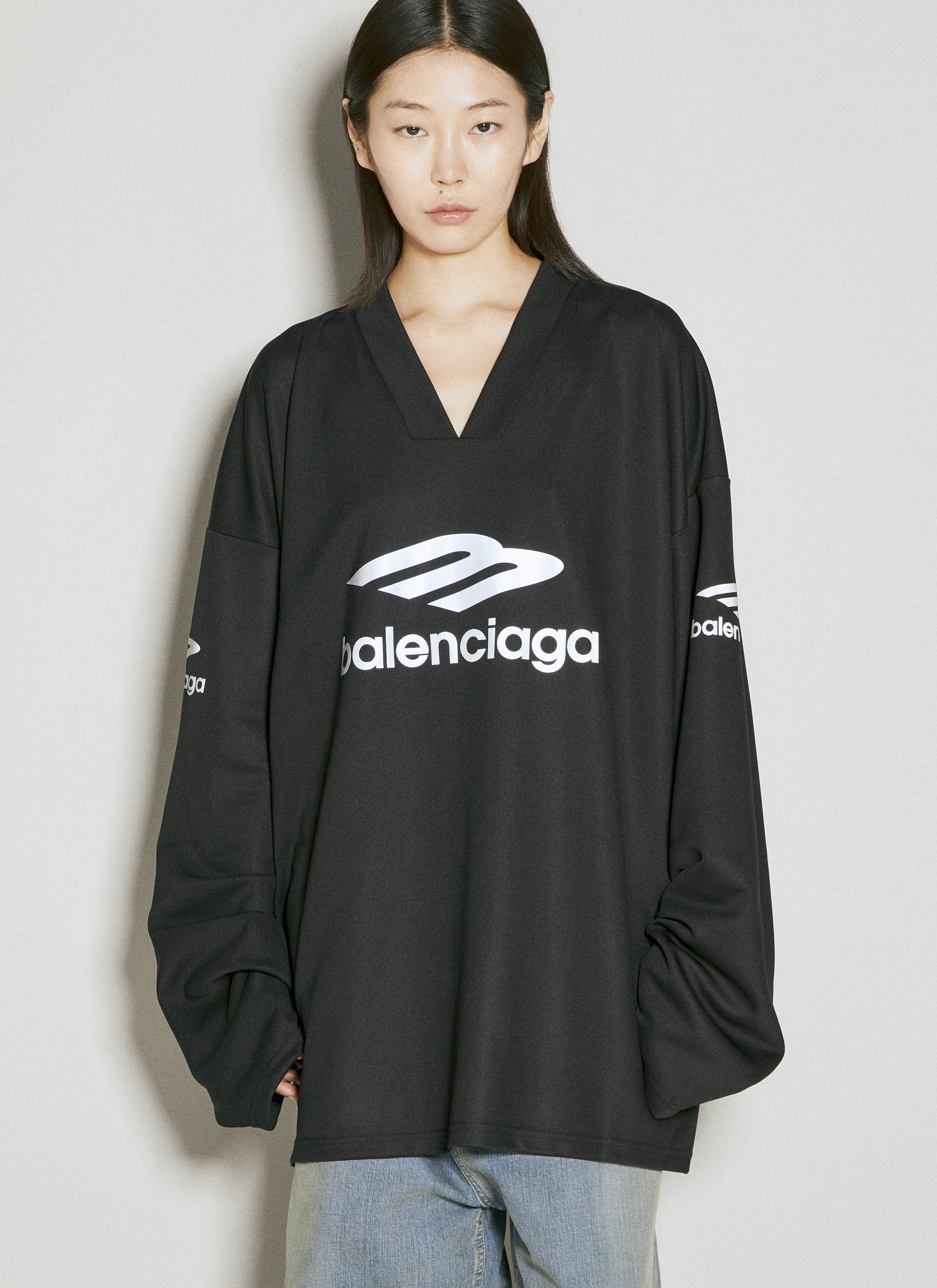 Balenciaga Women's' 3B Sports Icon Ski T-Shirt in Black | LN-CC®