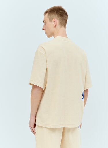 Burberry Cotton Towelling T-Shirt Beige bur0155050