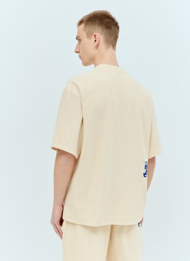 Cotton Towelling T-Shirt Burberry Cotton Towelling T-Shirt Beige bur0155050