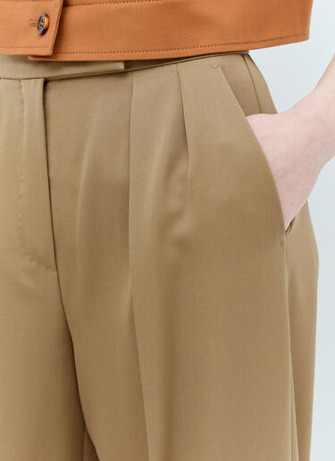 Max Mara Wool Tailored Pants Brown max0255019