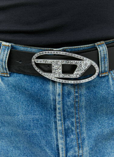 Diesel B-1DR Logo Belt Black dsl0355001