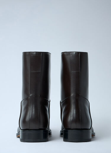 Leather Nobilis Boots The Row Leather Nobilis Boots Brown row0160018