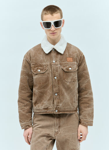 Acne Studios Padded Denim Jacket Brown acn0155002