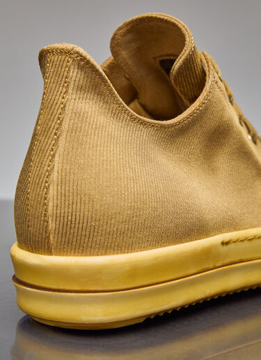 Rick Owens DRKSHDW 低帮灯芯绒运动鞋 黄色 drk0156017