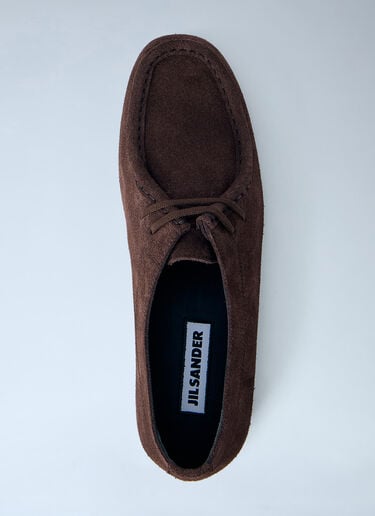 LN-CC® - Jil Sander: Suede Moccasin Shoes - Brown Jil Sander Suede Moccasin Shoes Brown jil0265023