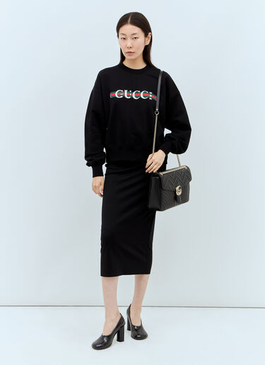 Gucci GG Marmont Medium Shoulder Bag Black guc0257147