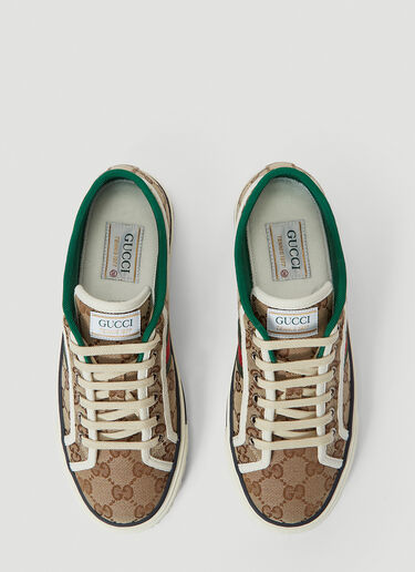Gucci 1977 GG Tennis Trainers Brown guc0240066