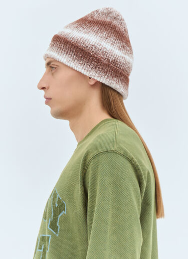 Stüssy Cuff Basic 条纹无檐便帽 棕色 sts0159015