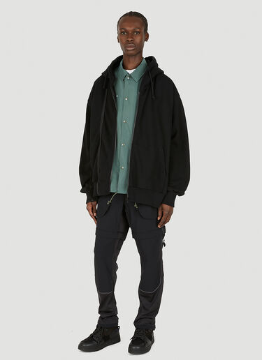 UNDERCOVER Double Zip Hooded Sweatshirt Black und0148004