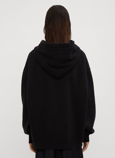 Acne Studios Logo Motif Hooded Sweatshirt Black acn0234035