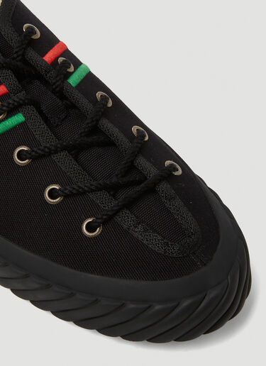 Gucci GG Embroidered Plimsoll Sneakers Black guc0150182