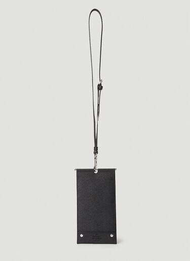 Orb Plaque Passport Holder Lanyard Vivienne Westwood Orb Plaque Passport Holder Lanyard Black vvw0152042