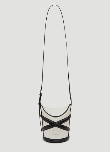 Alexander McQueen The Curve Small Shoulder Bag White amq0244012
